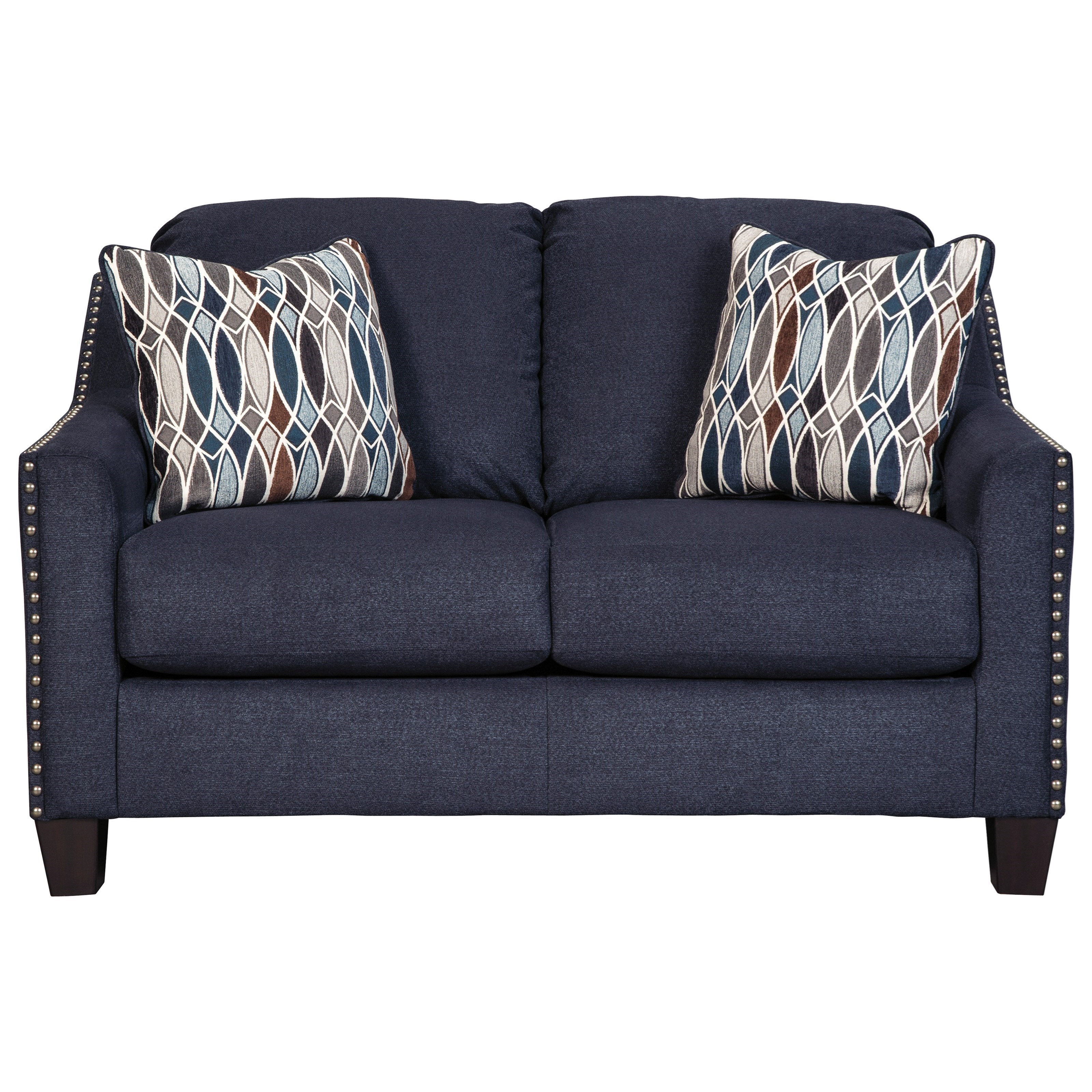 Benchcraft by Ashley Creeal Heights 8020235 Loveseat with Nailhead